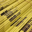 Orranni Slayer Yellow 30T .204 carbon arrow shafts with black printed branding
