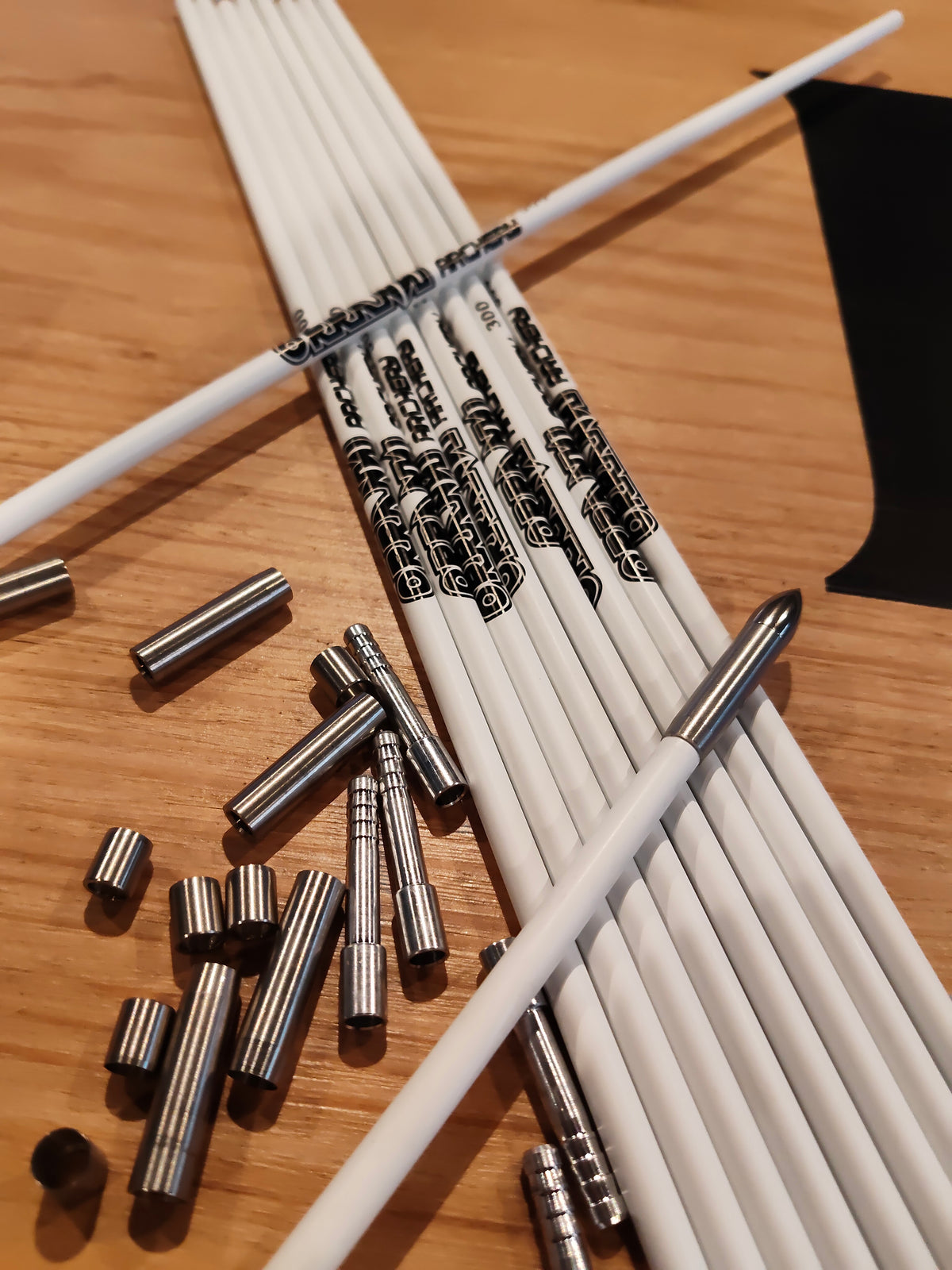 5.2mm Orranni Archery white arrow shafts 30t carbon